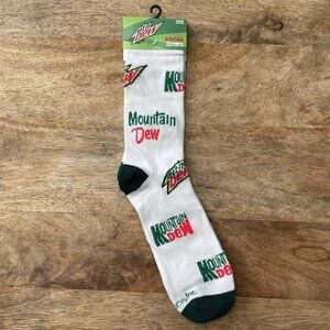 5/$20 NEW Adult Mountain Dew Soda Socks